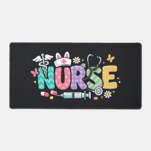 Süße Ostern-Krankenschwester Medizinischer Humor Schreibtischunterlage