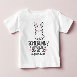 Süße Osthase-Großschwester-Ankündigung für neues B Baby T-shirt