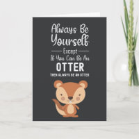 Süße Otter-Karten Humor Lustige Tiere Humorvoll