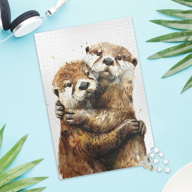 Süße Otter-Liebe Puzzle (Von Creator hochgeladen)