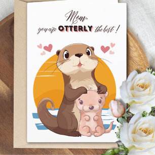 Süße Otter-Muttertags-Karte Feiertagskarte