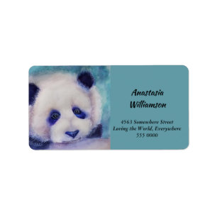 SÜSSE PANDA-BÄRN-ADRESSE ADRESSAUFKLEBER