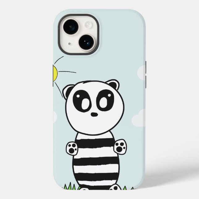 Süße Panda-Illustration Case-Mate iPhone Hülle (Rückseite)