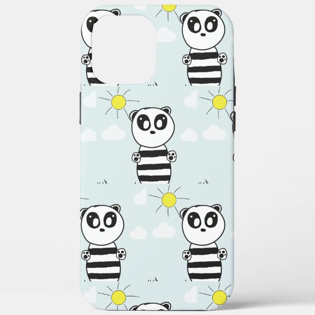Süße Panda-Illustration Case-Mate iPhone Hülle (Rückseite)