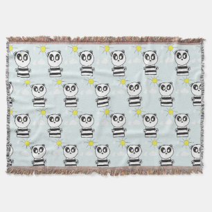 Süße Panda-Illustration Decke