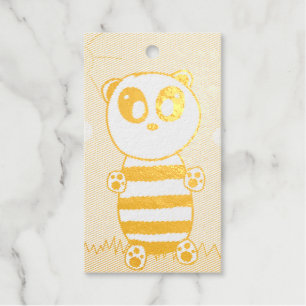 Süße Panda-Illustration Geschenkanhänger