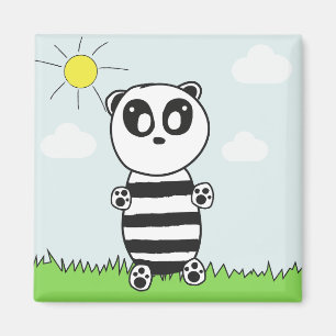 Süße Panda-Illustration Magnet