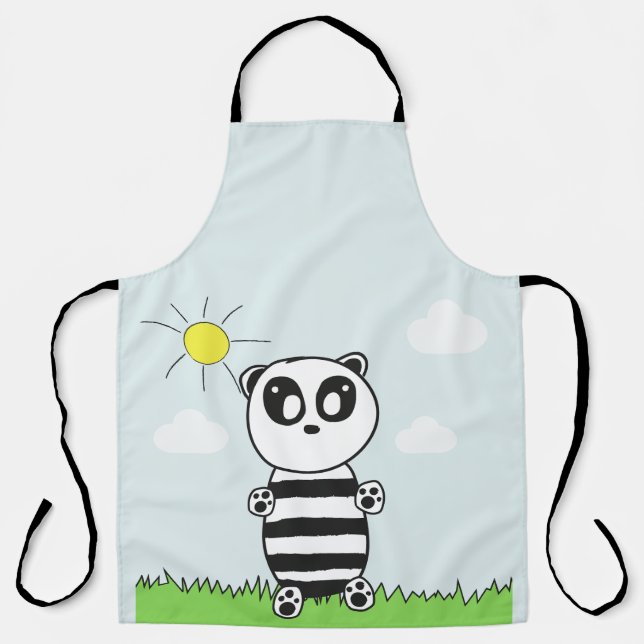 Süße Panda-Illustration Schürze (Vorderseite)