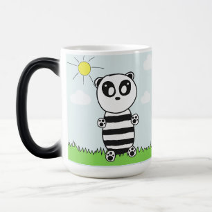Süße Panda-Illustration Verwandlungstasse