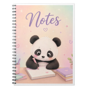 Süße Panda-Notizen – Pastell-Farben Schreibtisch-N Notizblock