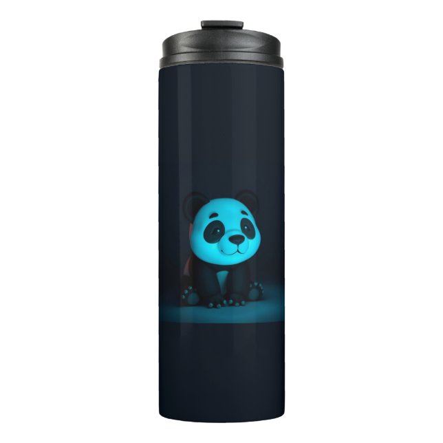 Süße Panda-Stimmung Thermosbecher (Vorderseite)