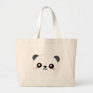 süße Panda-Tragetaschen Jumbo Stoffbeutel
