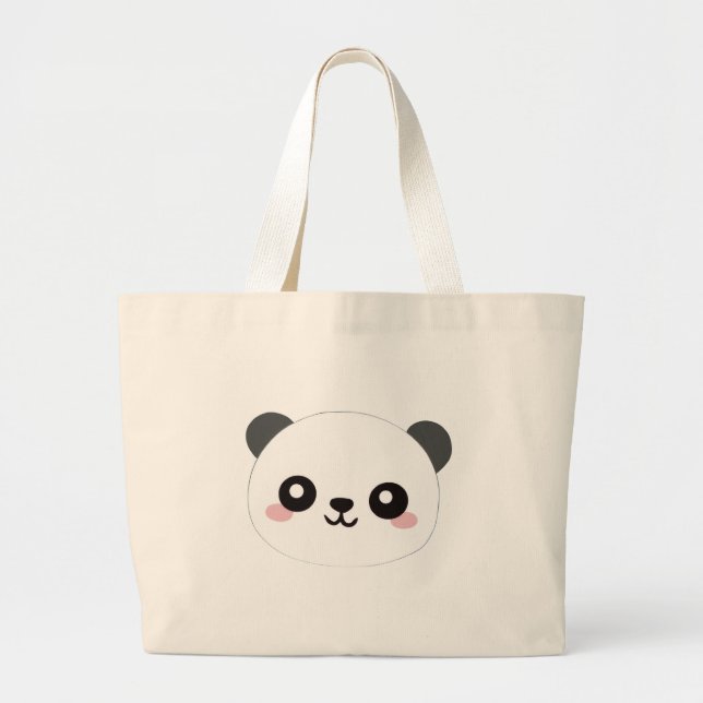 süße Panda-Tragetaschen Jumbo Stoffbeutel (Vorne)