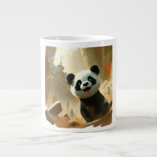 Süße Panda Vibes Jumbo-Tasse
