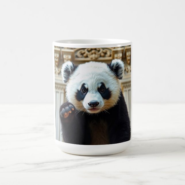 Süße Panda-Vibes Kaffeetasse (Mittel)