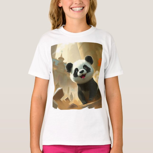 Süße Panda-Vibes T-Shirt (Vorderseite)