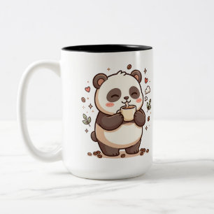 Süße Panda Zweifarben-Kaffeetasse Zweifarbige Tasse