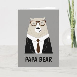 Süße Papa-Bär Vatertagsgeschenk Spezialtasse Karte