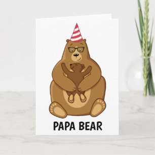 Süße Papa-Bär Vatertagsgeschenk Spezialtasse Karte