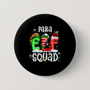 Süße Para-Elfen-Truppe Lustiger Weihnachts-Elf Kin Button