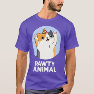 Süße Party-Tier-Katze lustig T-Shirt