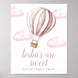 Süße Partygeschenke-Beschilderung für Baby Shower  Poster