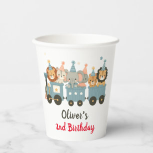 Süße Partytierchen auf Zug Personalized Pappbecher