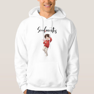 Süße passende Seelenverwandte Paare Hoodie