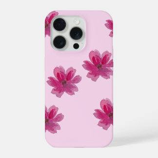 Süße Pastell-Ästhetik Floralmuster iPhone 15 Pro Hülle