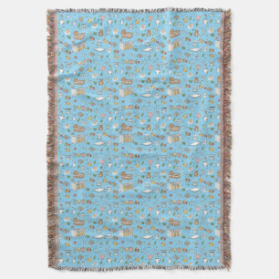 Süße Pastell-Baby-Nursery-Muster-Wurfdecke Decke