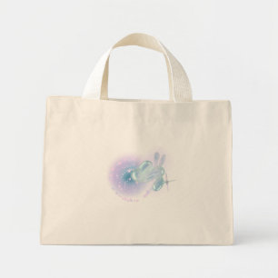 Süße Pastell-Ballon-Hasen-Leinwand-Tasche Mini Stoffbeutel