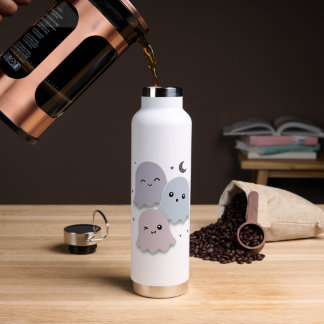 Süße Pastell-Geisterfreunde Halloween Trinkflasche
