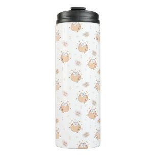 Süße Pastell-Herbstkatzen Thermosbecher