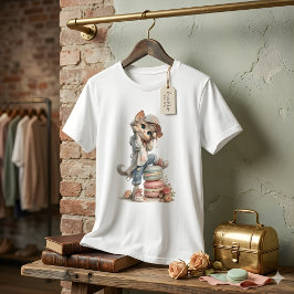 Süße Pastell-Kätzchen-Macaron-Liebhaberinnen Damen T-Shirt