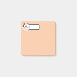 Süße Pastell-Kuh-Post-it-Notes mit personalisierte Post-it Klebezettel