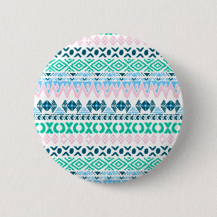 Süße Pastell-Kunstmuster Button