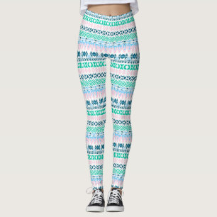 Süße Pastell-Kunstmuster Leggings
