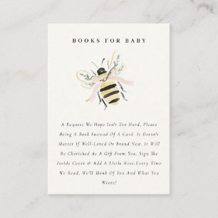 Süße Pastell-Mum-To-Bee-Bücher für Baby Shower Begleitkarte