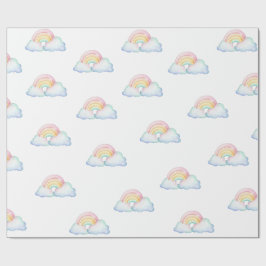 Süße Pastell-Regenbogen-Geschenkpapier Geschenkpapier