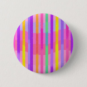 Süße Pastell-Regenbogenstreifen Button