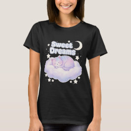 Süße Pastell-Schlafkatze Kawaii T-Shirt