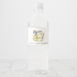Süße Pastell-Wasserfarbe Honigglas-Baby-Party Wasserflaschenetikett