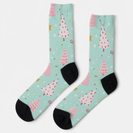 Süße Pastell-Weihnachts-Socken Socken