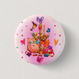 Süße Pastellfarben Button