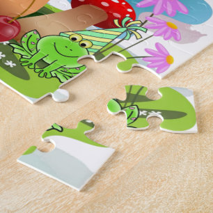Süße Pastellfarben-Puzzles Alles Gute zum Geburtst Puzzle