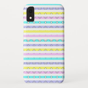 Süße pastellfarbene geometrische Streifen Case-Mate iPhone Hülle