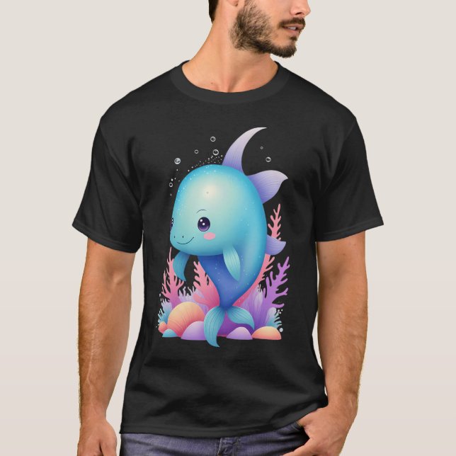 Süße Pastellfische T-Shirt (Vorderseite)