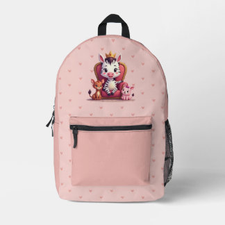 Süße Pastellrosa Herzen Bedruckter Rucksack