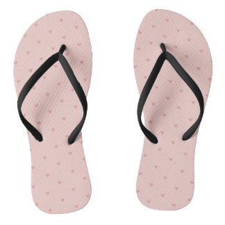 Süße Pastellrosa Herzen Flip Flops