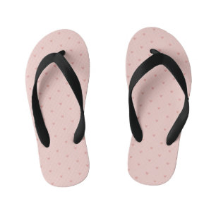 Süße Pastellrosa Herzen Kinderbadesandalen